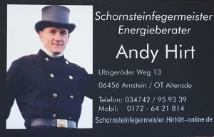 Andy Hirt Visitenkarte